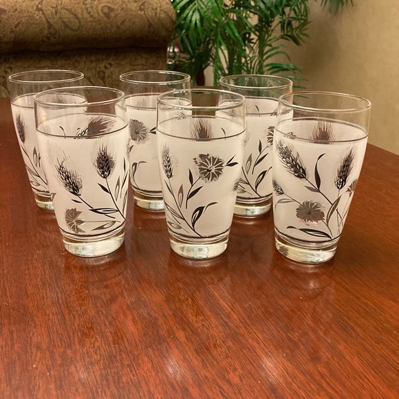 Vintage Wildflower tumble by Libby set of 6 - Picture 3 of 3